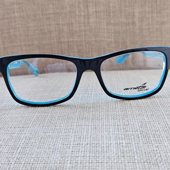 Arnette Optical Men Eyeglasses MOD7038 Black/Blue 51[]16 130 Glasses NEW - Picture 2 of 10